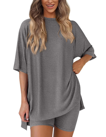 Casual Pocket Shorts Two-Piece Set