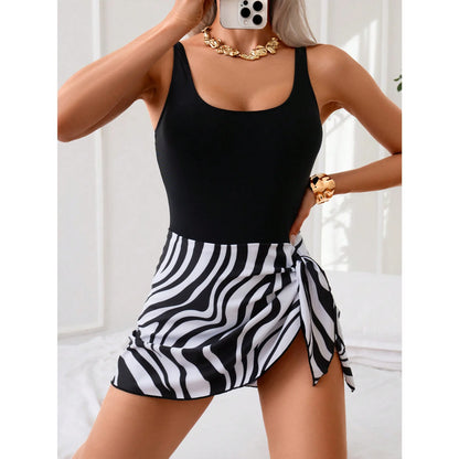 Bellanica - Printed Tummy Control Swim Dress