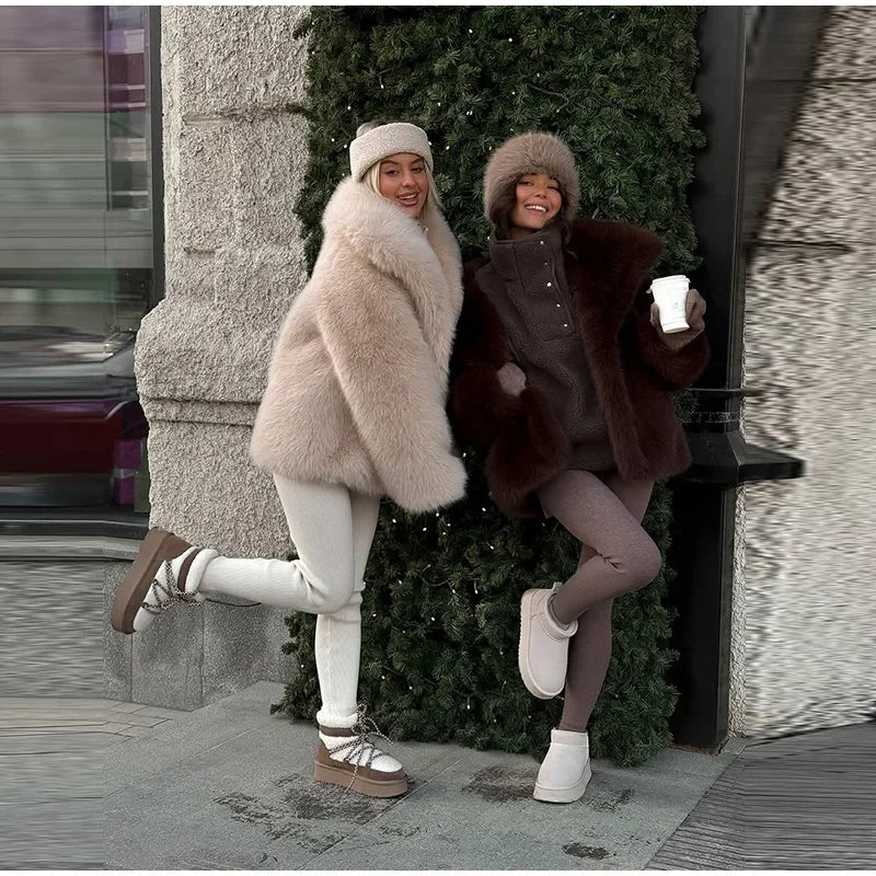 Bellanica - Autumn Winter Luxury Lady Outwears