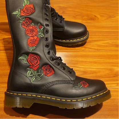 Bellanica - Embroidered leather winter boots