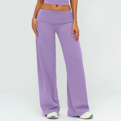 Womens Loose Wide-Leg Sports Leggings - Bellanica