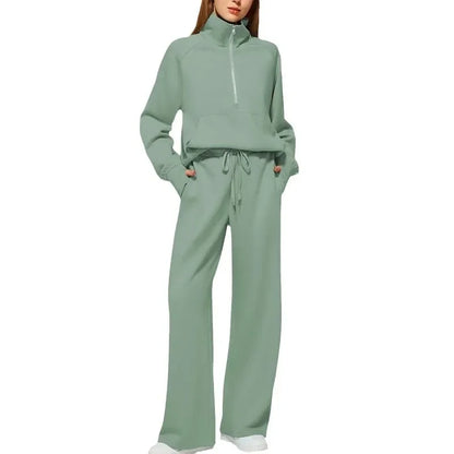 Bellanica - Women's 2-Piece Zipper Sweat Set