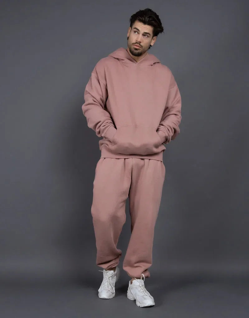 Bellanica - Fleece-Lined Thick Hooded Sweatshirt Set
