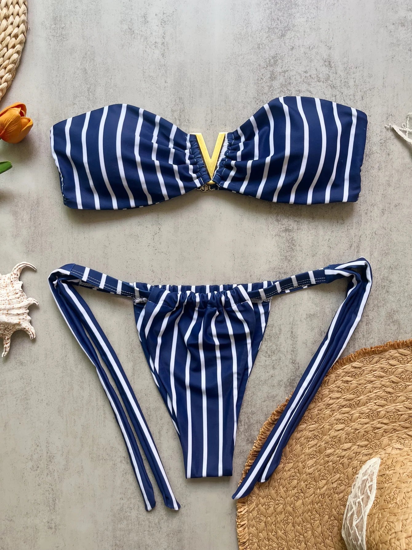 Printed Brazilian Push-Up Bikini