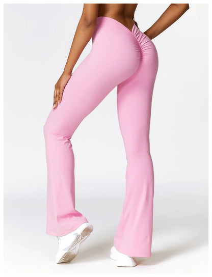 Bellanica - V-Waist Flare Leg Yoga Pants