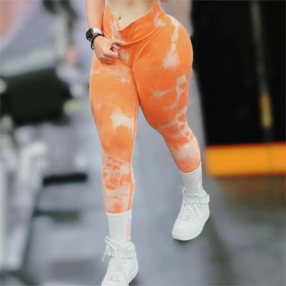 Bellanica - Women’s Tie-Dye Butt-Lifting Yoga Leggings