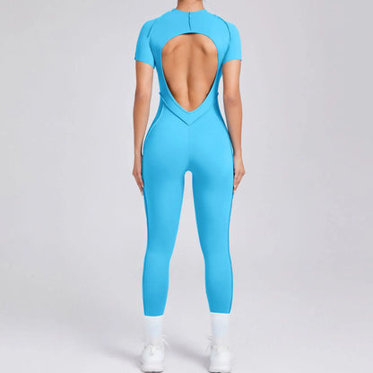 Bellanica - One-piece padded backless slim jumpsuit