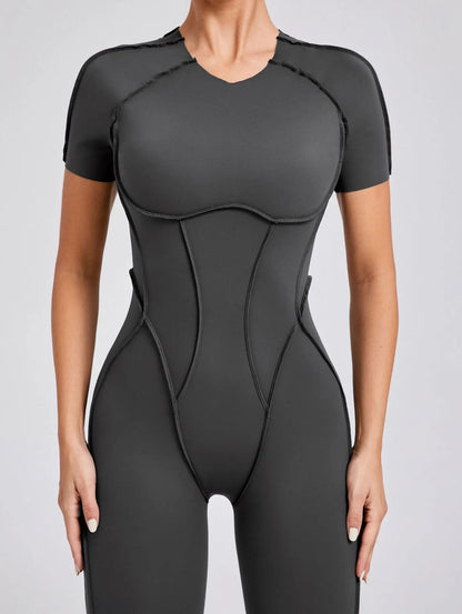 Bellanica - One-piece padded backless slim jumpsuit