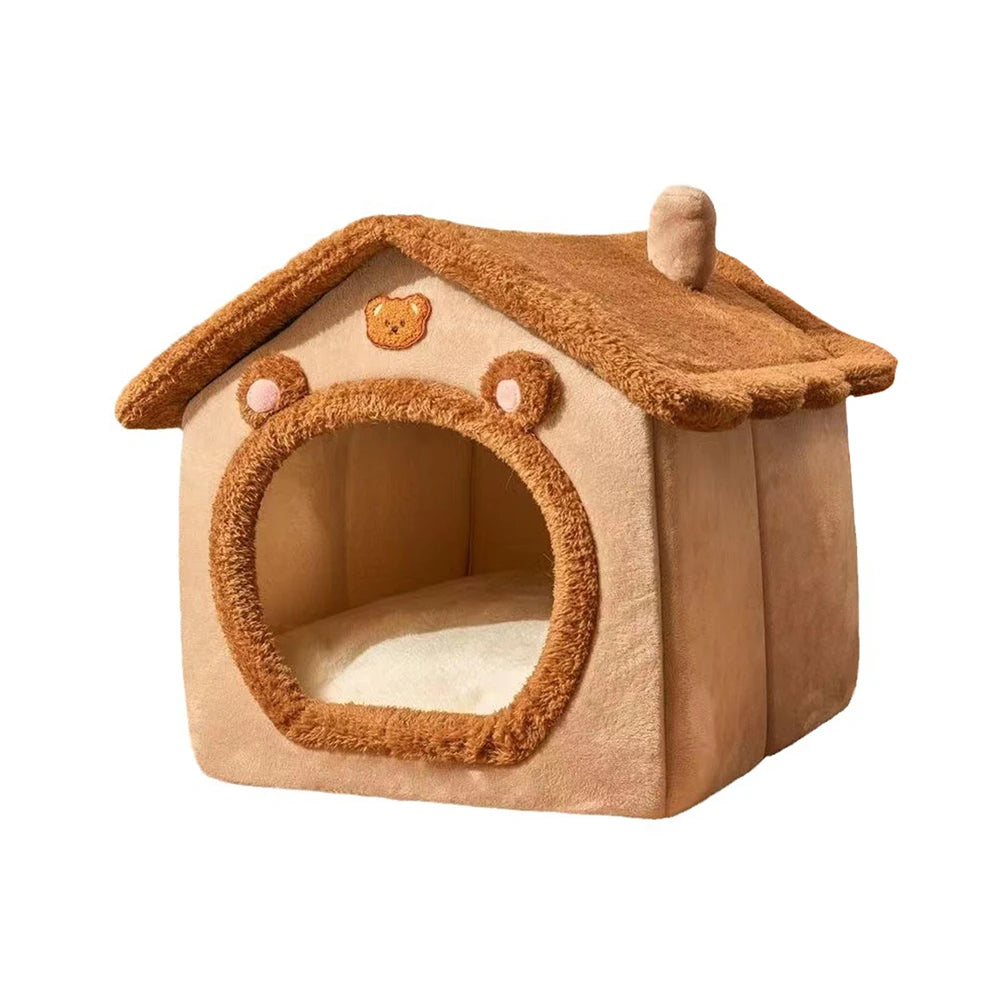 Bellanica - Four-Season Enclosed Pet Bed, Brown
