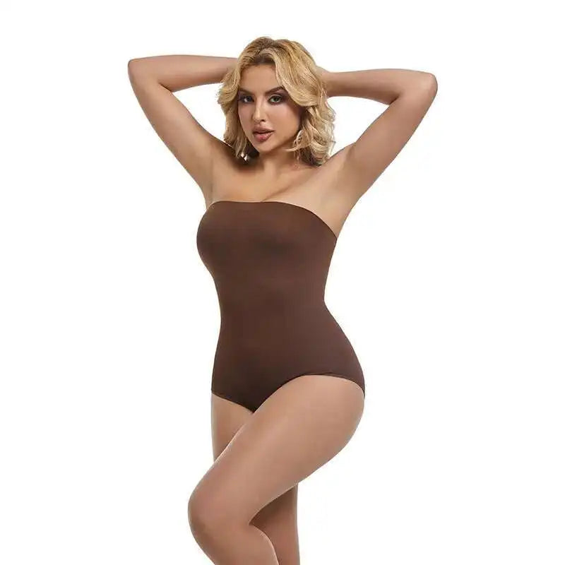 Body gainant sans bretelles et sans couture pour femme - Bellanica