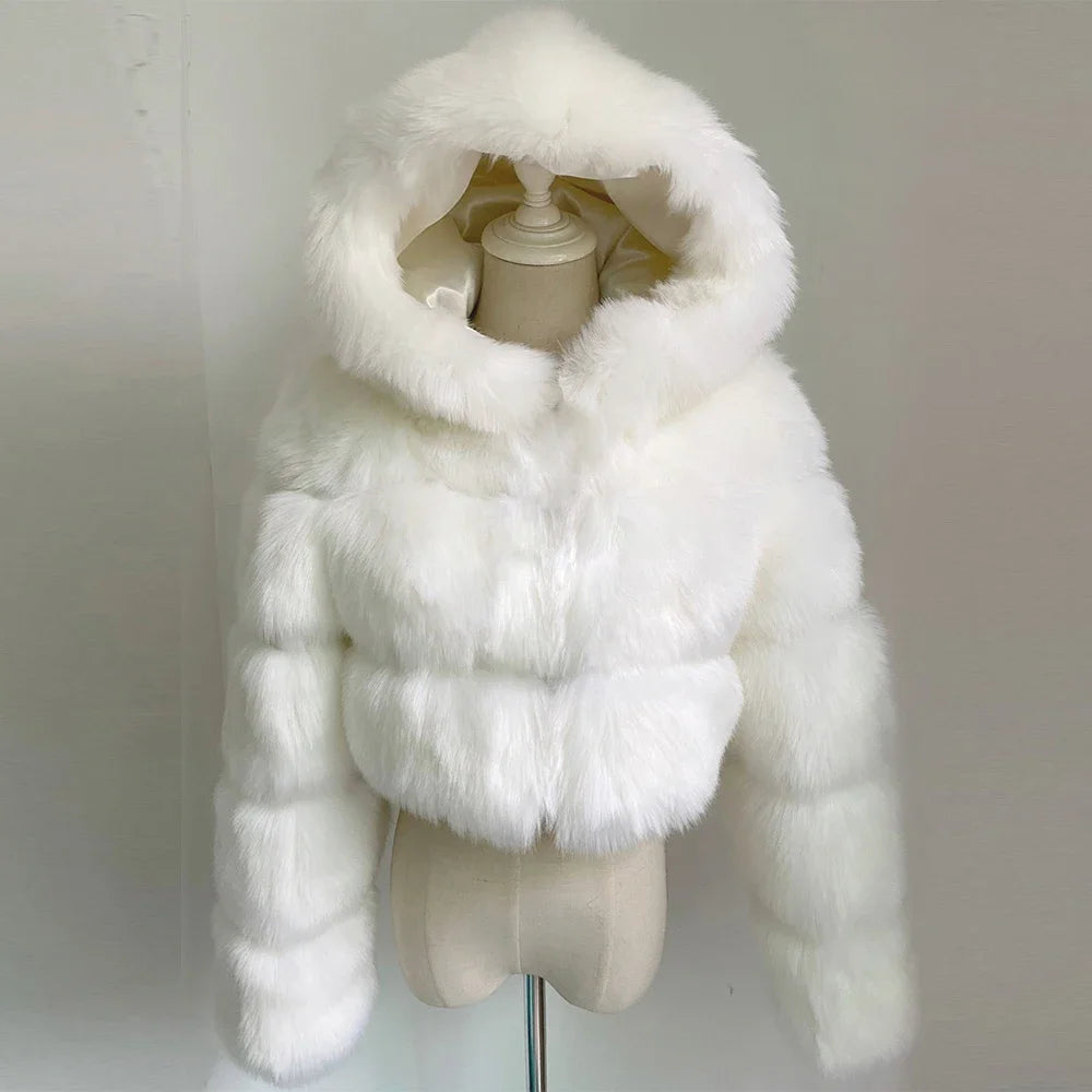 Bellenica - Pink Faux Fur Coat