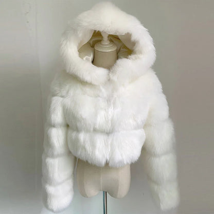 Bellenica - Pink Faux Fur Coat