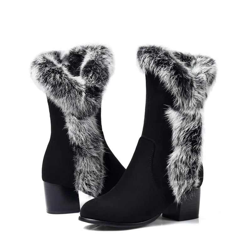 Bellanica - Furry wedge winter boots