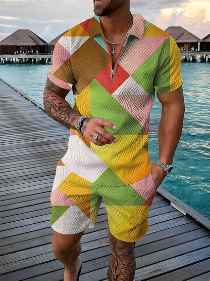 Bellanica - 3D Geometric Print Men's Set