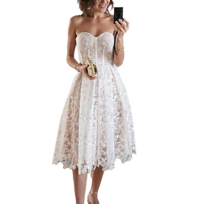 Lace Embroidered Vintage Night Dress | Bellanica Sexy Sleepwear