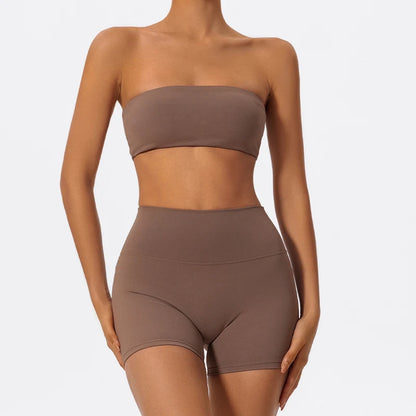 Bellanica - Women’s strapless workout bra set