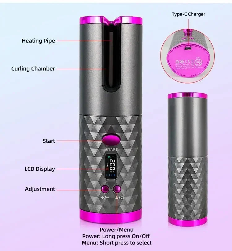Bellanica - Cordless Automatic Curling Iron