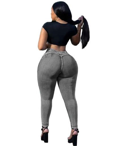 Women’s High-Waist Slim Fit Denim Jeans - Bellanica