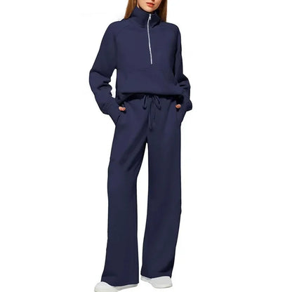 Bellanica - Women's 2-Piece Zipper Sweat Set
