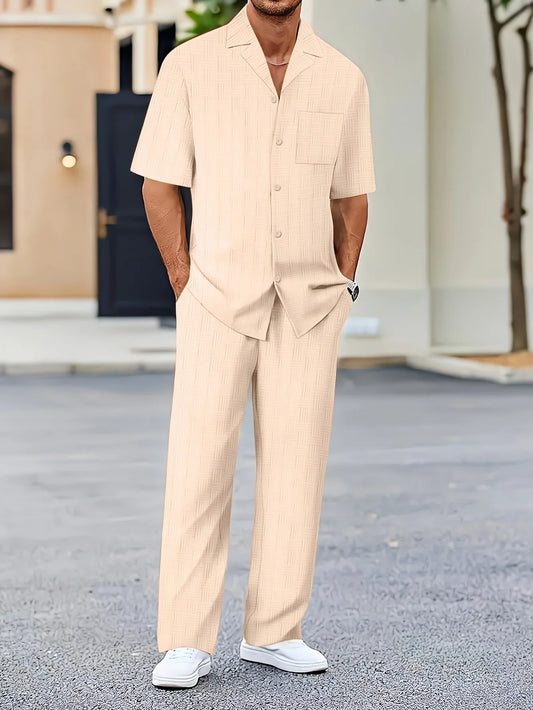 Bellanica - Men's Summer Jacquard Shirt & Pants