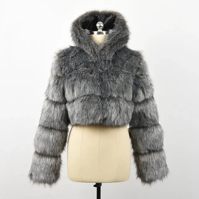 Bellenica - Pink Faux Fur Coat