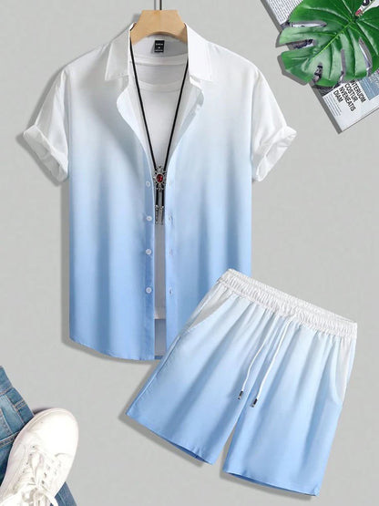 Bellanica - Coconut Tree Gradient Summer Outfit Set