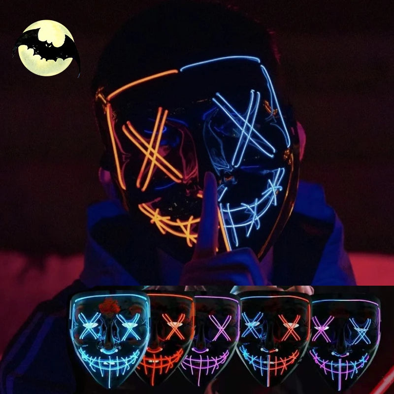 Bellanica - LED V-Shaped Halloween Horror Mask