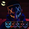 LED V-Shaped Halloween Horror Mask