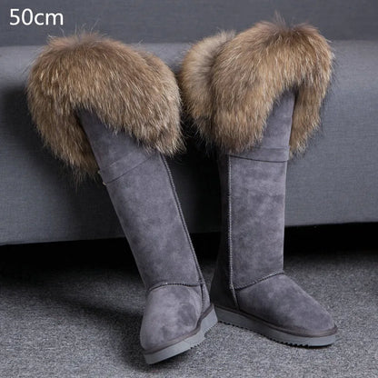 Bellanica - Fox fur leather boots