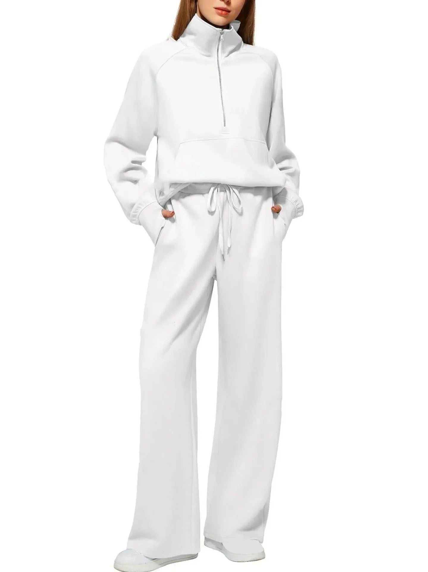 Bellanica - Women's 2-Piece Zipper Sweat Set