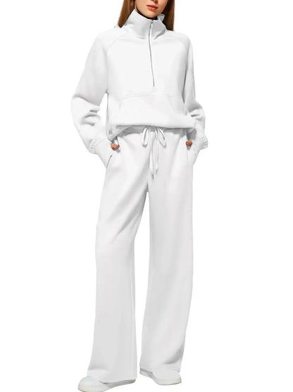 Bellanica - Women's 2-Piece Zipper Sweat Set