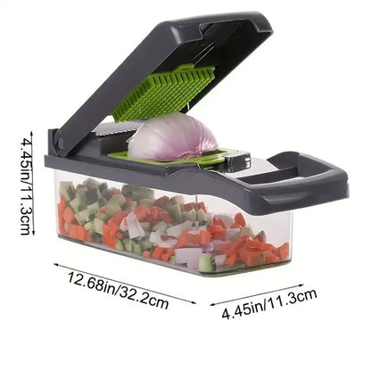 Bellanica - 14-in-1 Stainless Steel Vegetable Chopper & Dicer