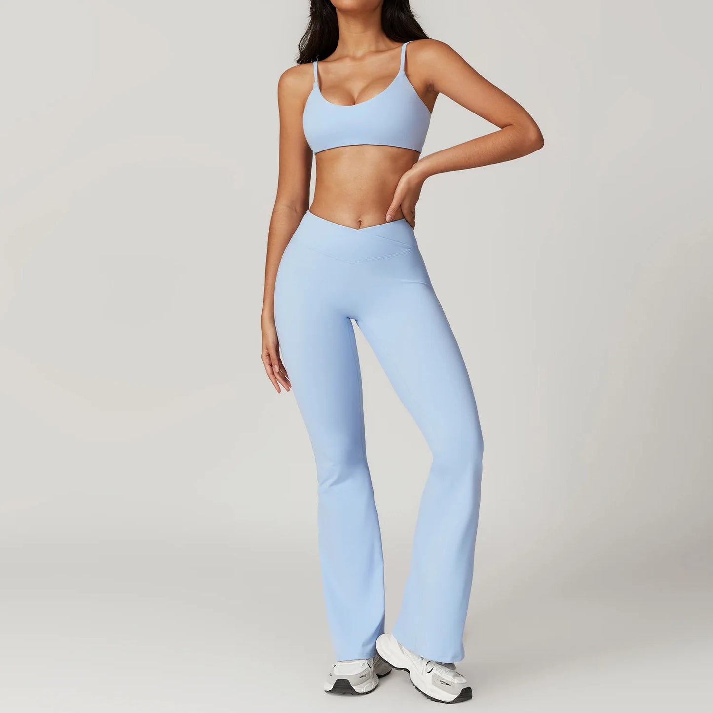 Bellanica - 2-Piece Crop Top Leggings Set