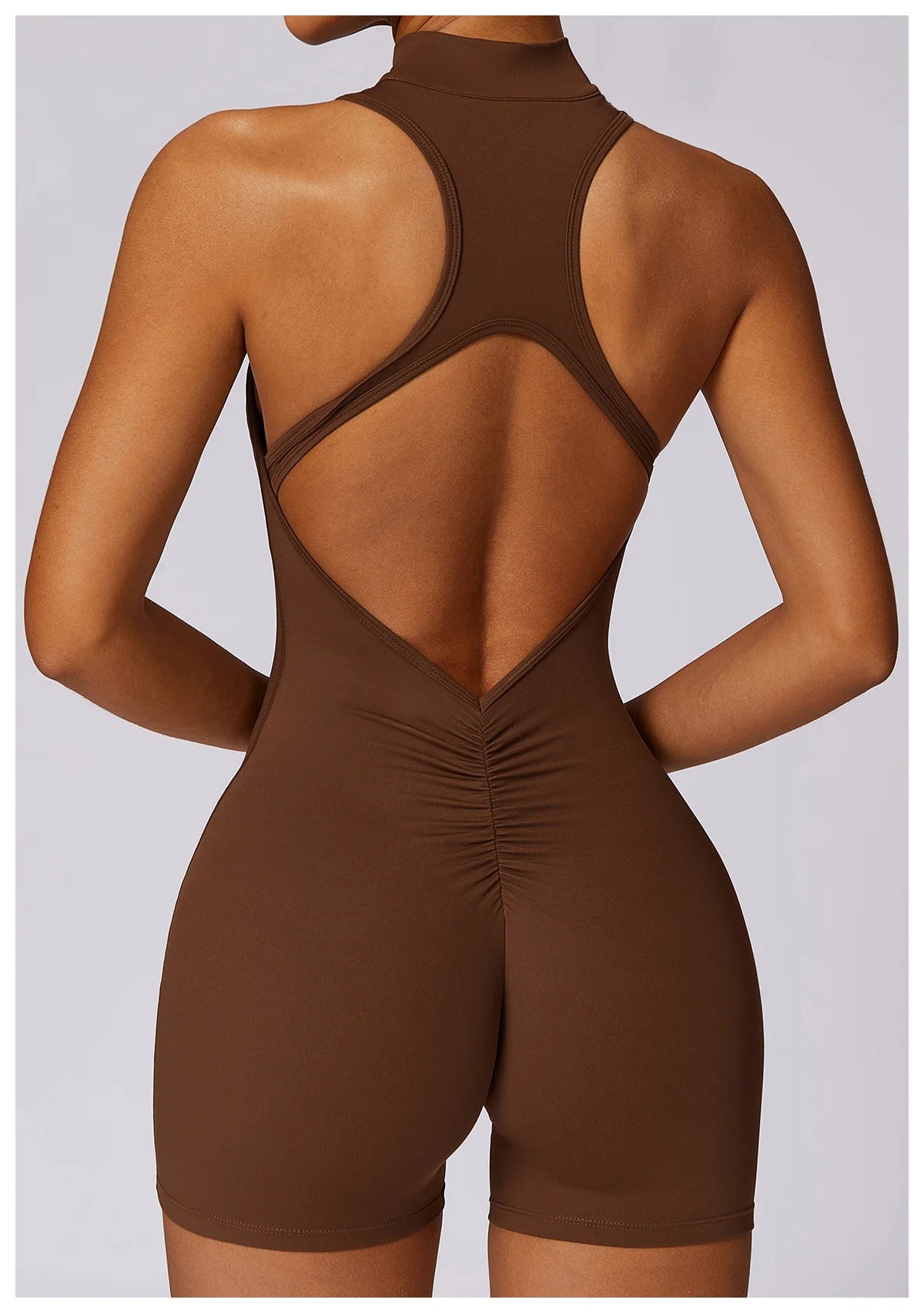 Bellanica - Seamless One-Piece Workout Jumpsuit Set