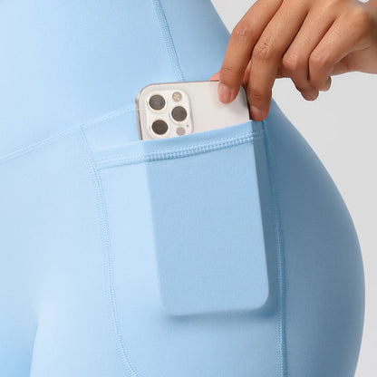 Bellanica - High-waist pocketed squat-proof shorts