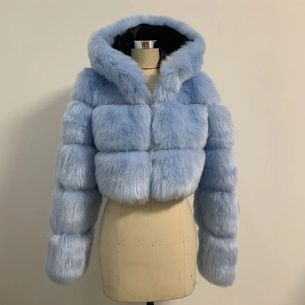 Bellenica - Pink Faux Fur Coat