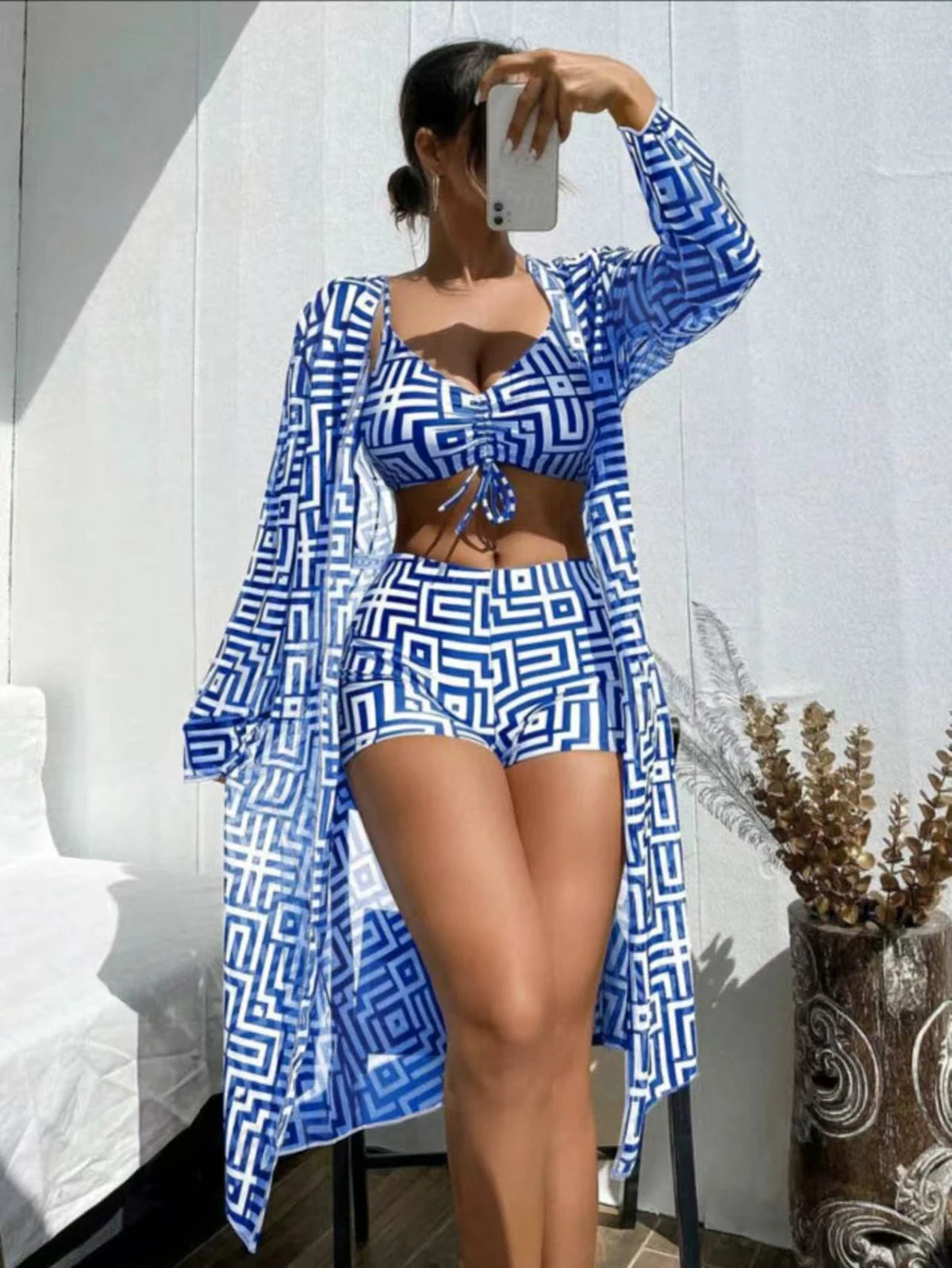 Bellanica - Vela 3-Piece Blue Bikini Set