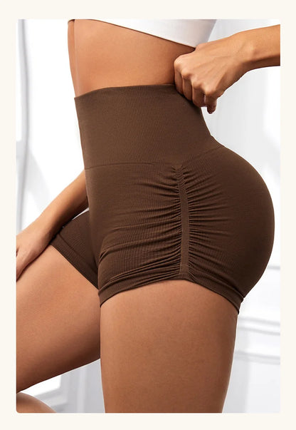 Bellanica - Seamless high-waist scrunch shorts