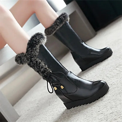 Bellanica - Fur mid-calf boots