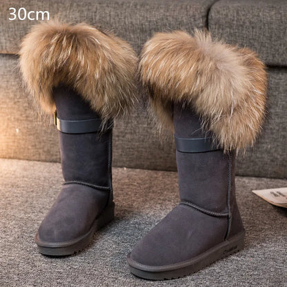 Bellanica - Fox fur leather boots
