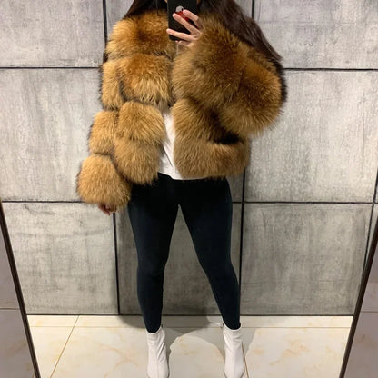 Bellanica - Raccoon Fur Jacket Autumn Winter
