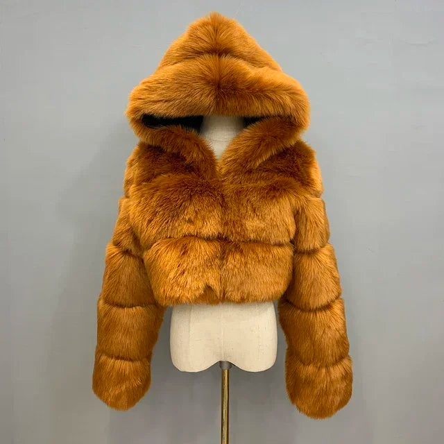 Bellenica - Pink Faux Fur Coat