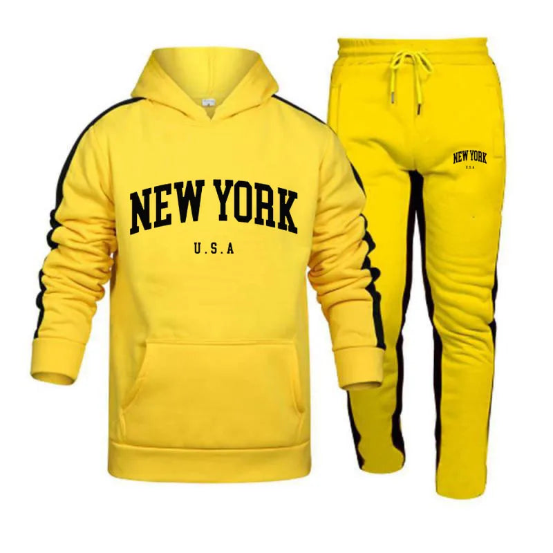 Bellanica - Men’s New Autumn Hooded Sportswear Set
