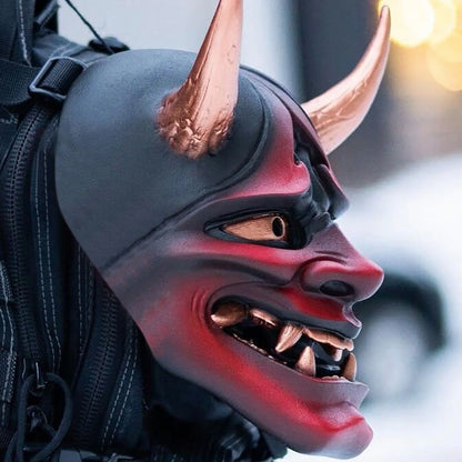 Bellanica - Japanese Hannya Horned Demon Mask