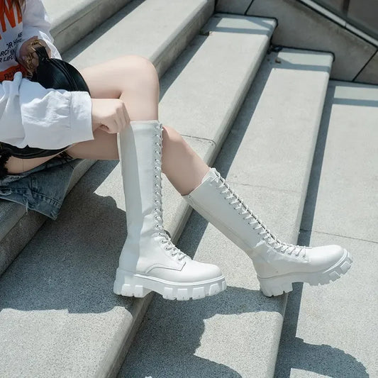 Bellanica - Zipper lace-up winter boots