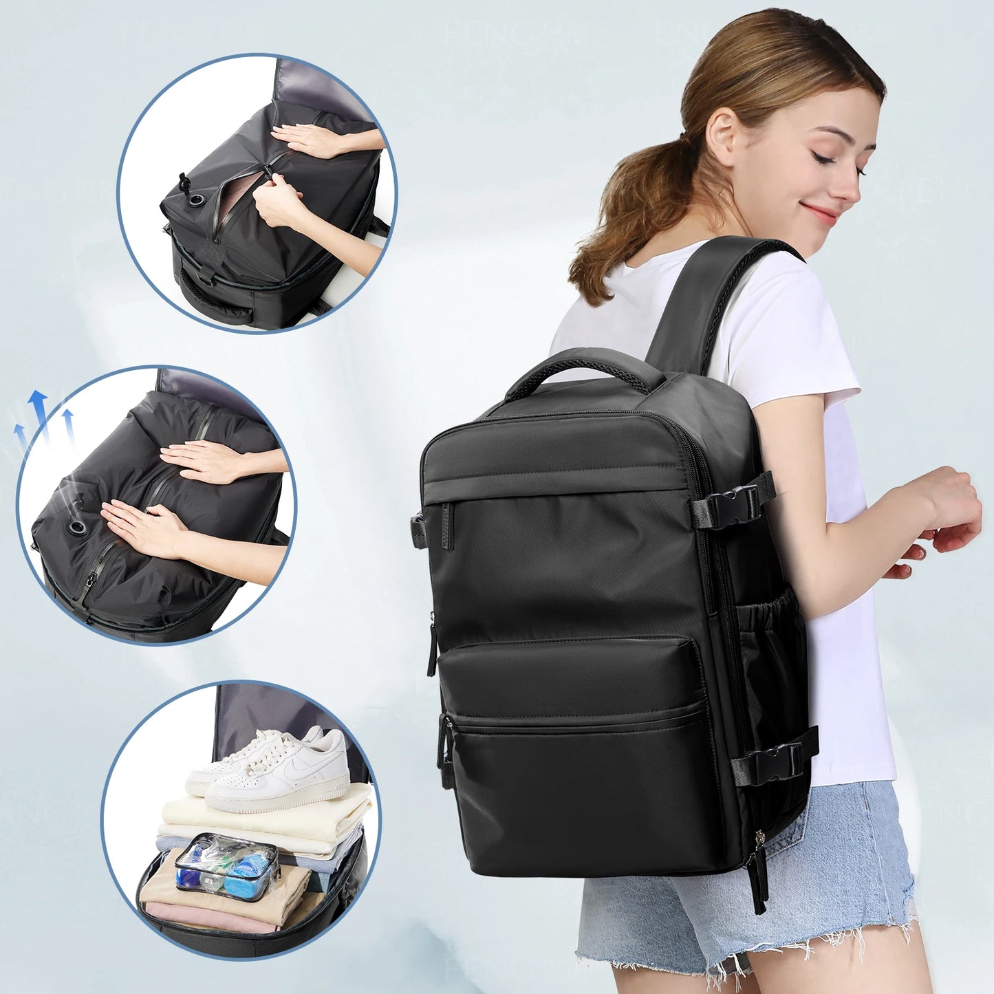 Bellanica - Backpack Travel Bag for Men & Women