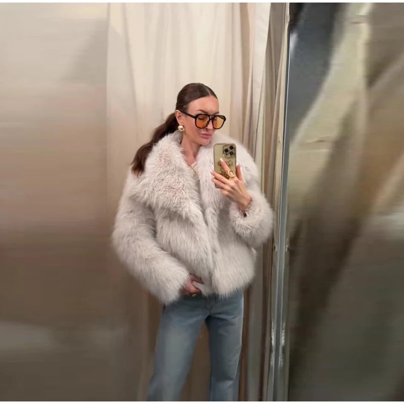 Bellanica - Luxury Thick Faux Fur Coat for Women
