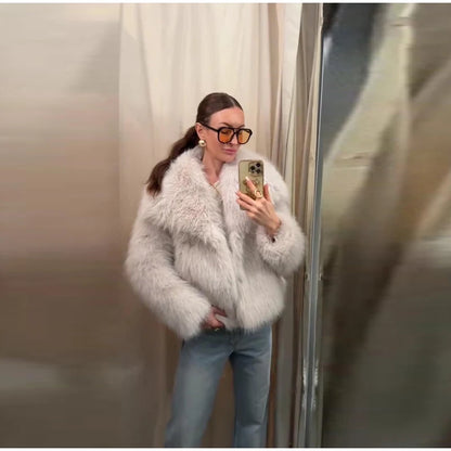 Bellanica - Luxury Thick Faux Fur Coat for Women