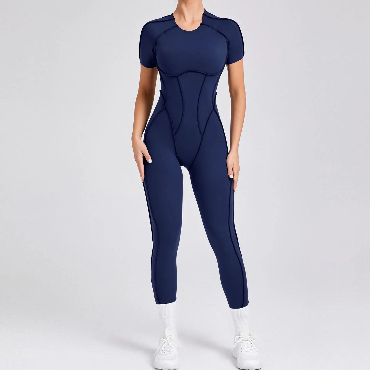 Bellanica - One-piece padded backless slim jumpsuit