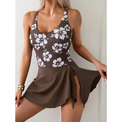 Bellanica - Printed Tummy Control Swim Dress